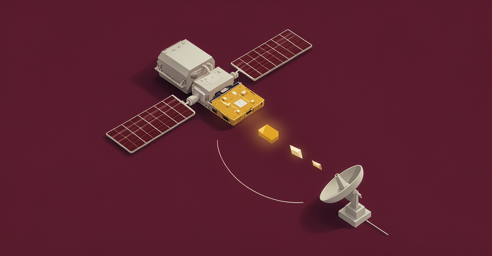 Google Suncatcher 原型衛星以 Gemma 4 在軌道上產生首個 AI 回應(AI 生成示意圖)
